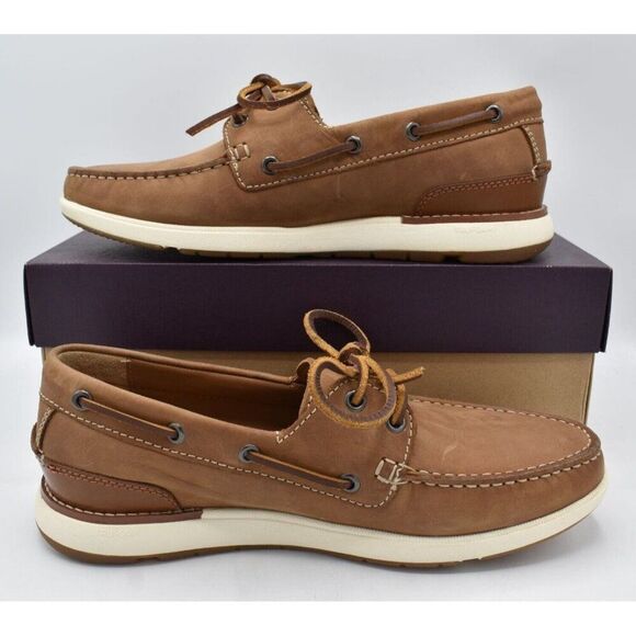 Johnston & Murphy Mens Size 8 Bower Oiled Full Grain Leather Slip On Loafers main image 12